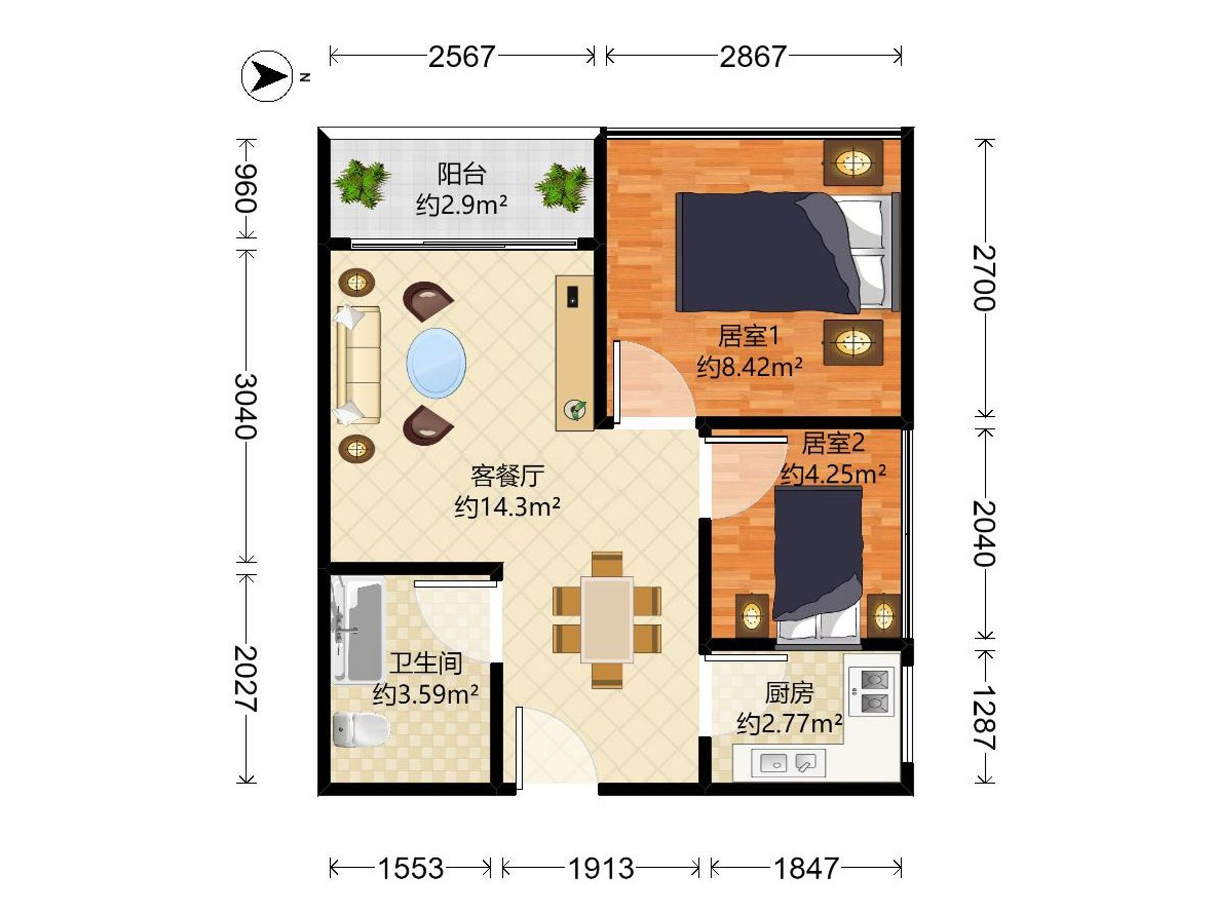 鸿荣源天俊户型图