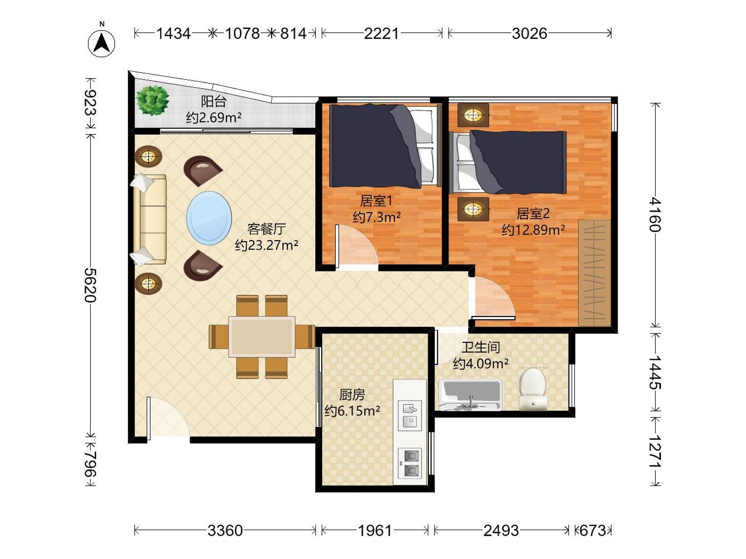 御庭园户型图
