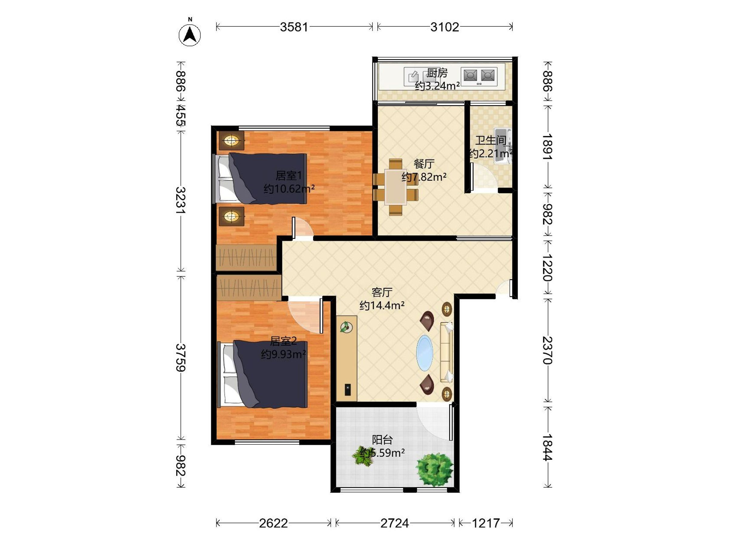 光华街住宅区户型图