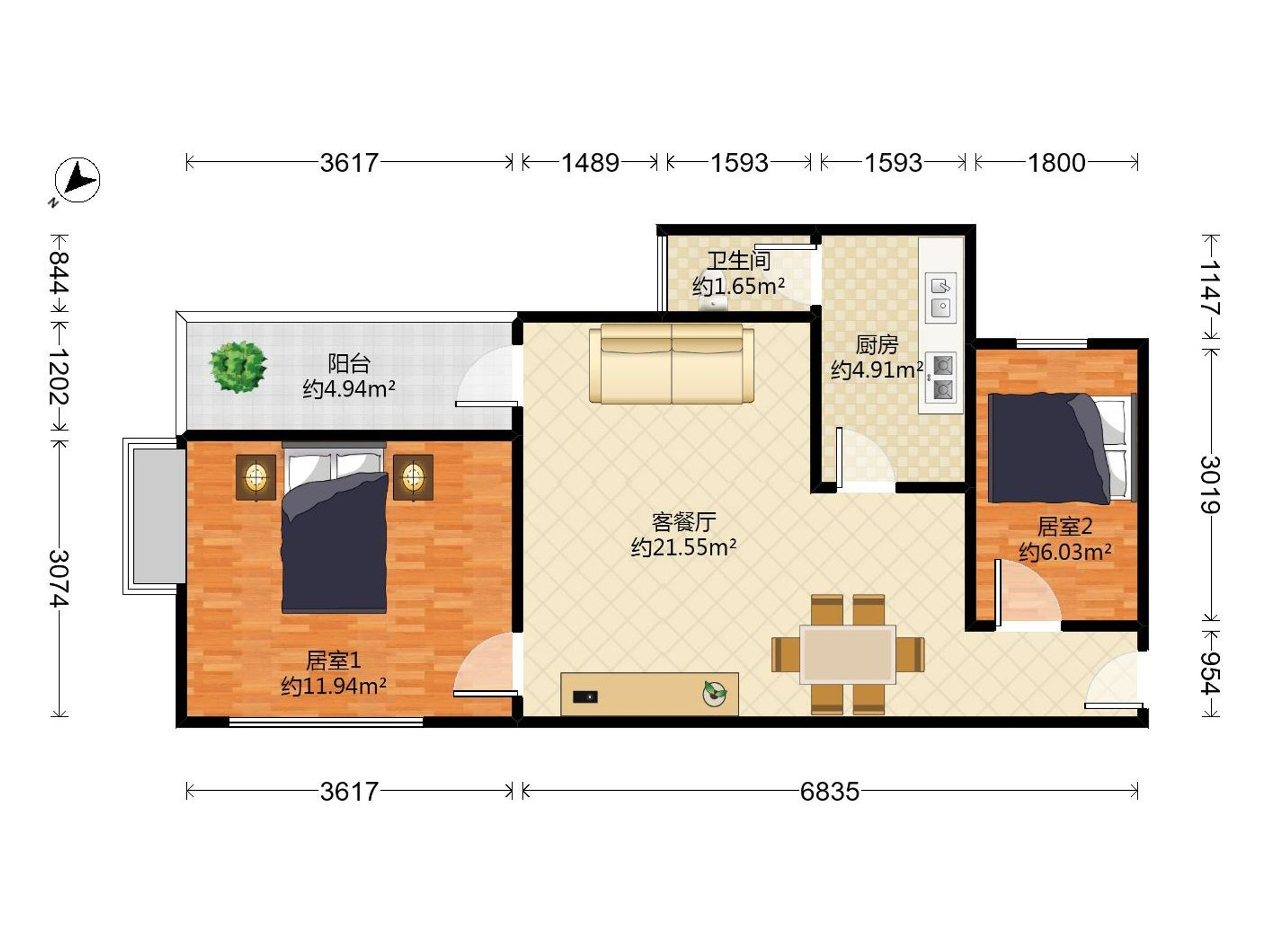 桃源居13区户型图