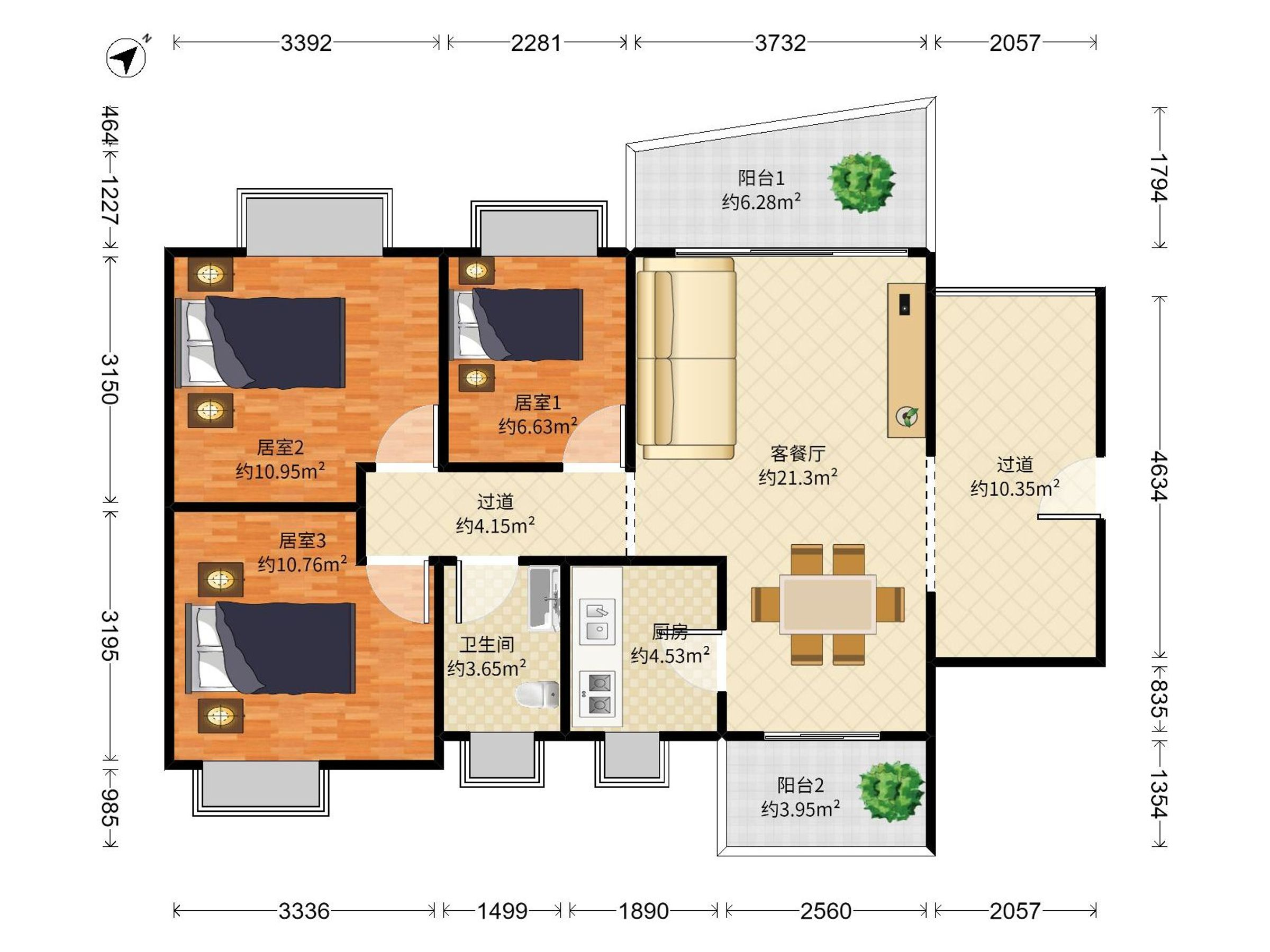 绿海名居户型图