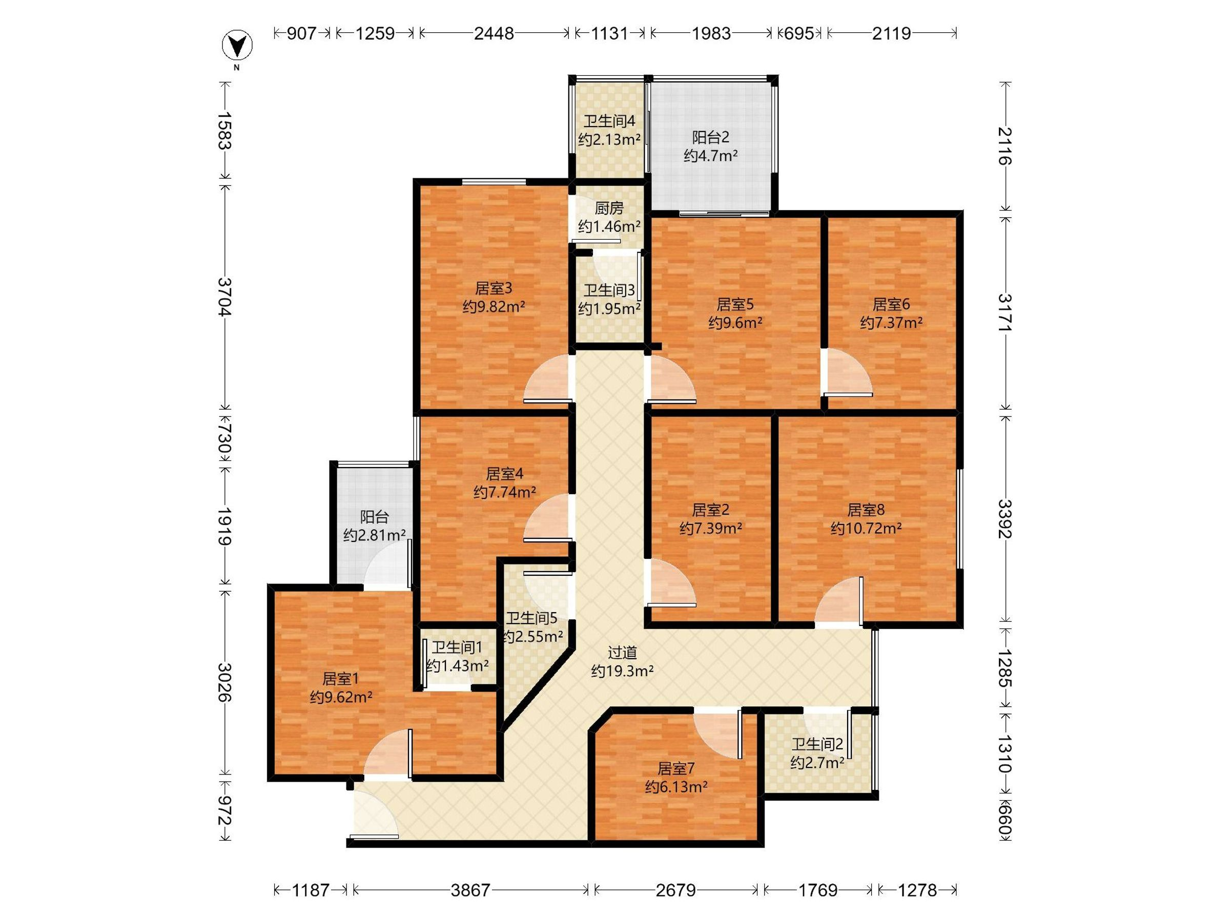 后海第二统建楼户型图