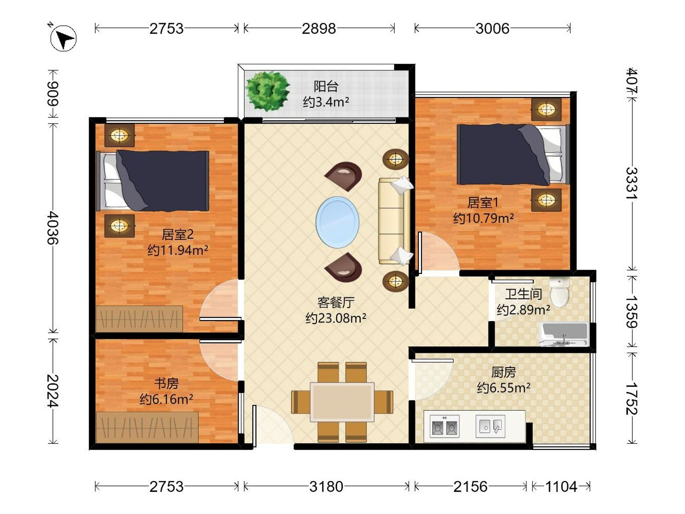 天玺一号户型图