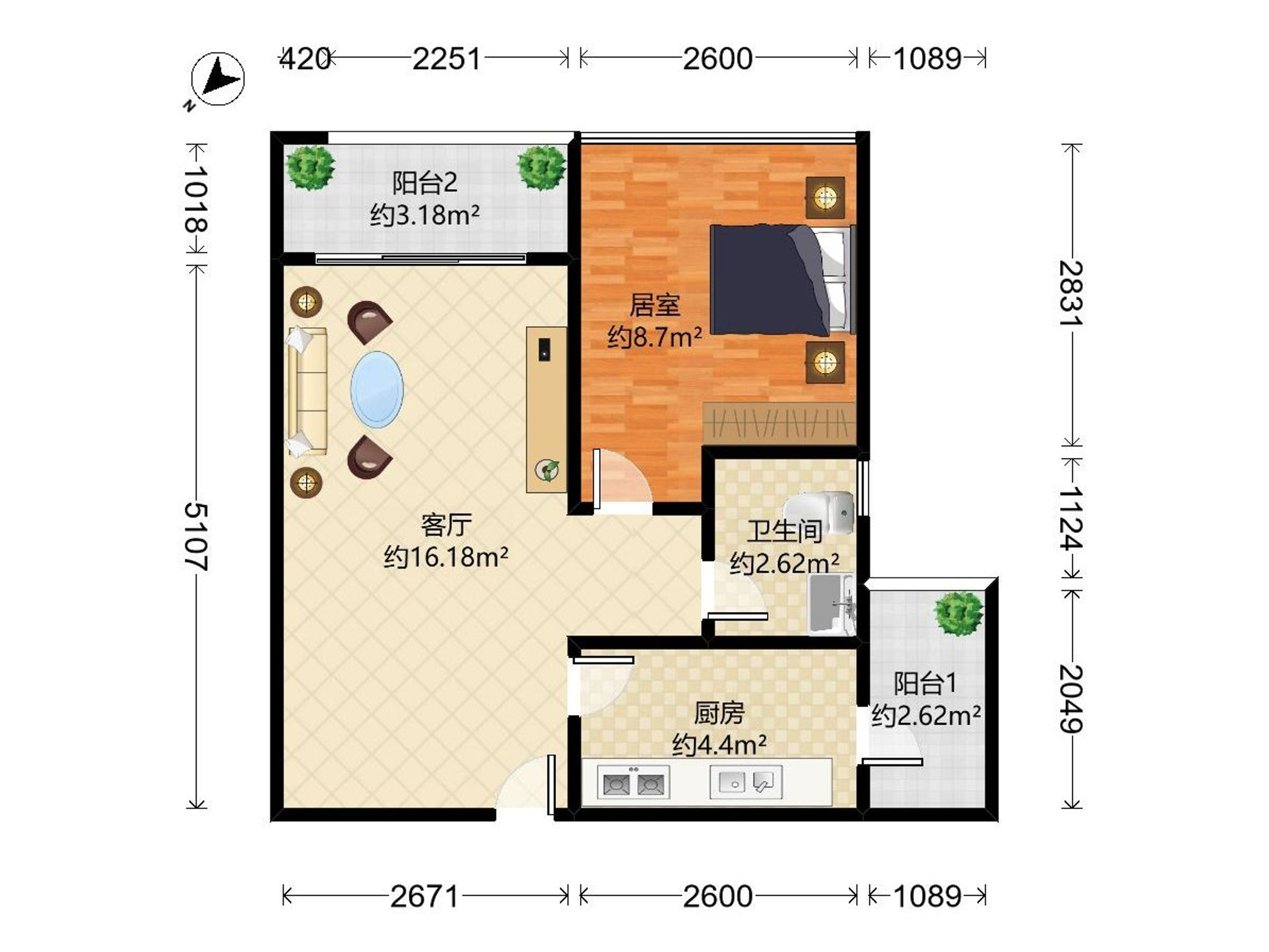 鹏达河岸轩户型图