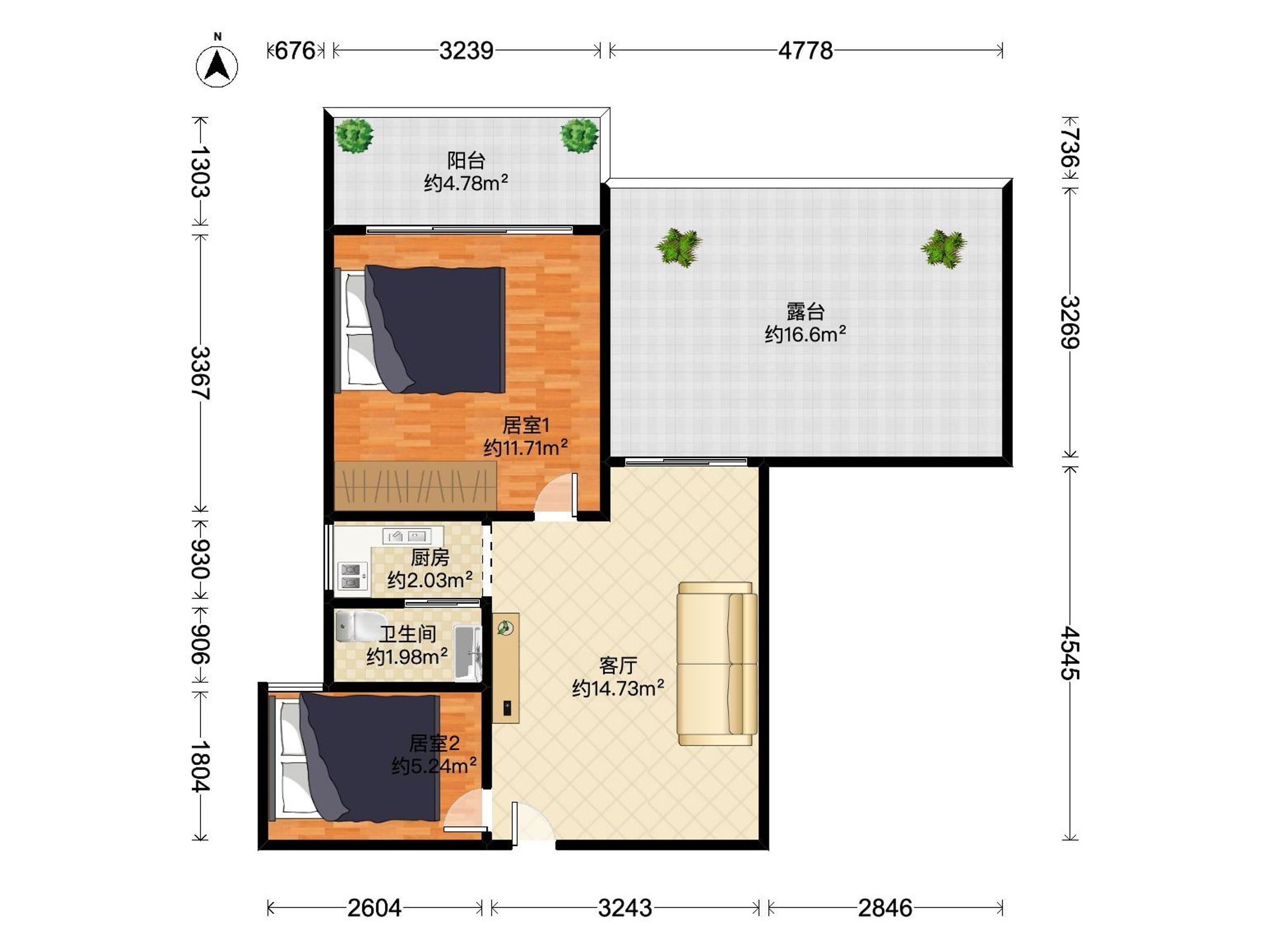 阳光花园户型图