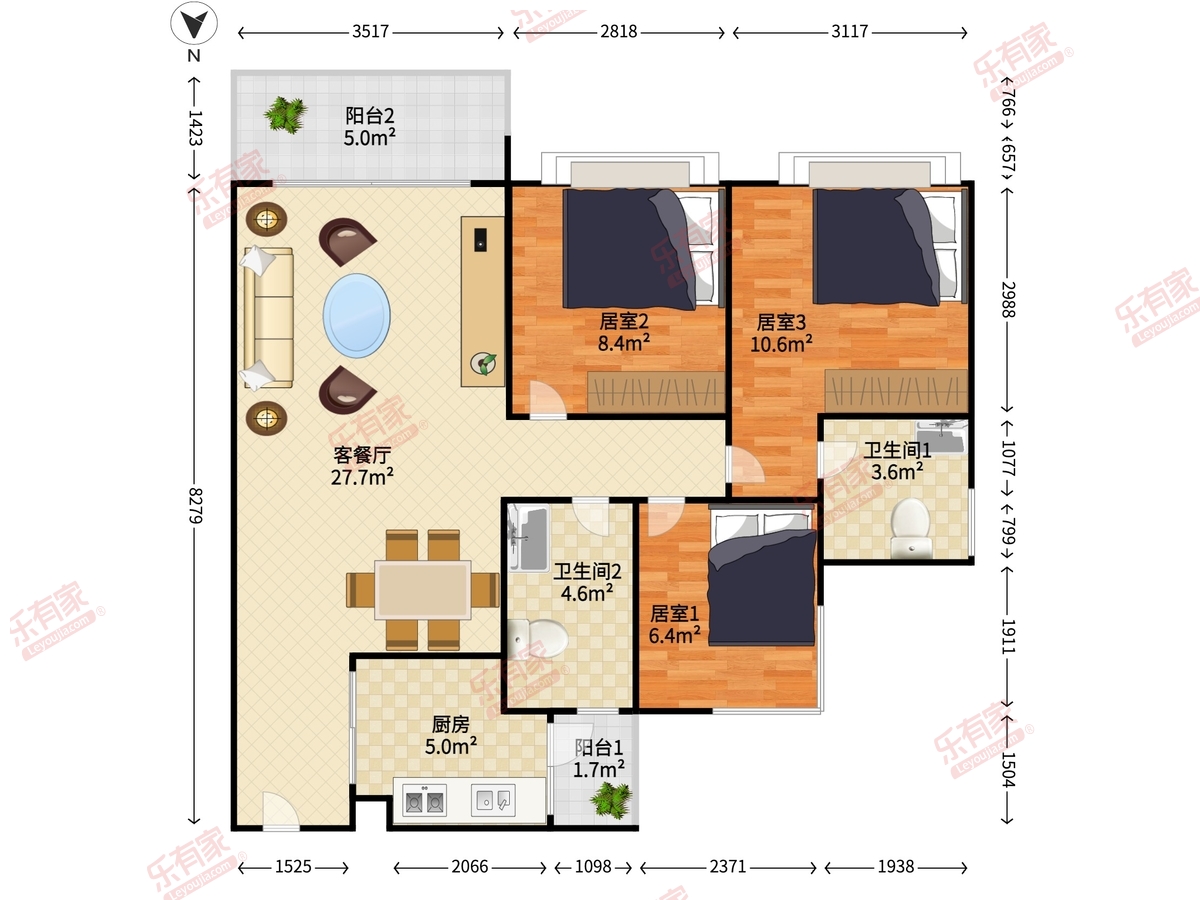 碧桂园卓越协信天际户型图