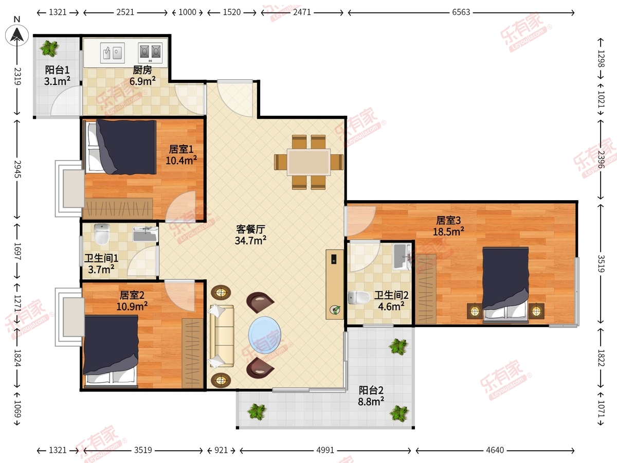 金地香蜜山户型图