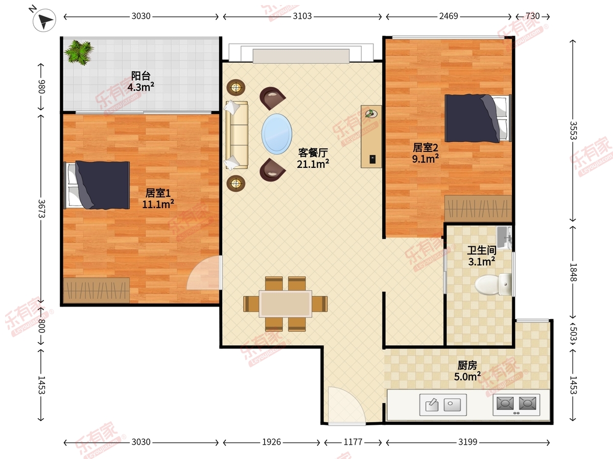 富通九曜公馆户型图