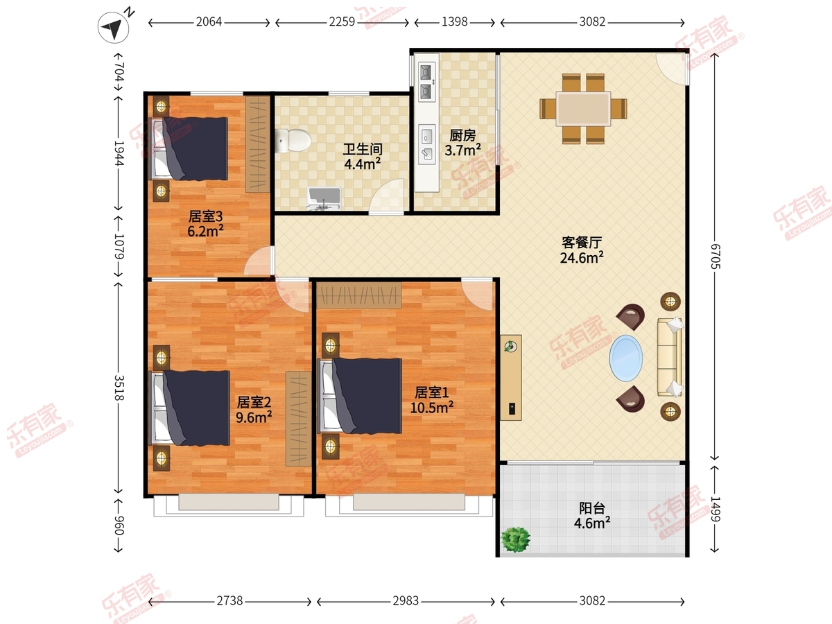 联建君钰府户型图