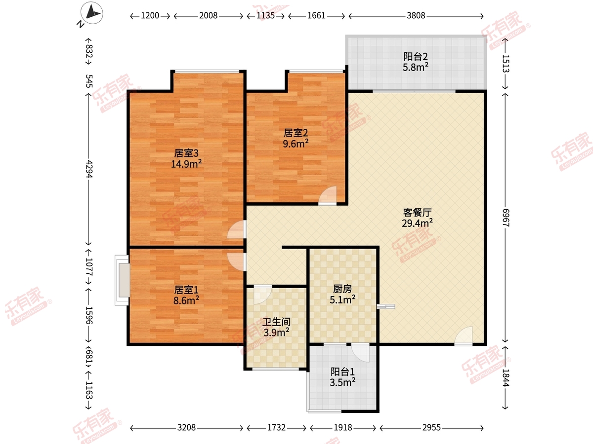 中海翠林兰溪园户型图