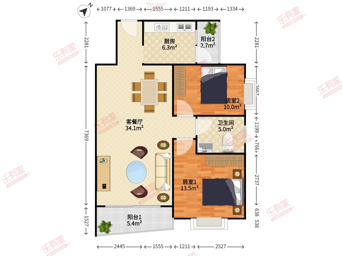 桃源居13区户型图