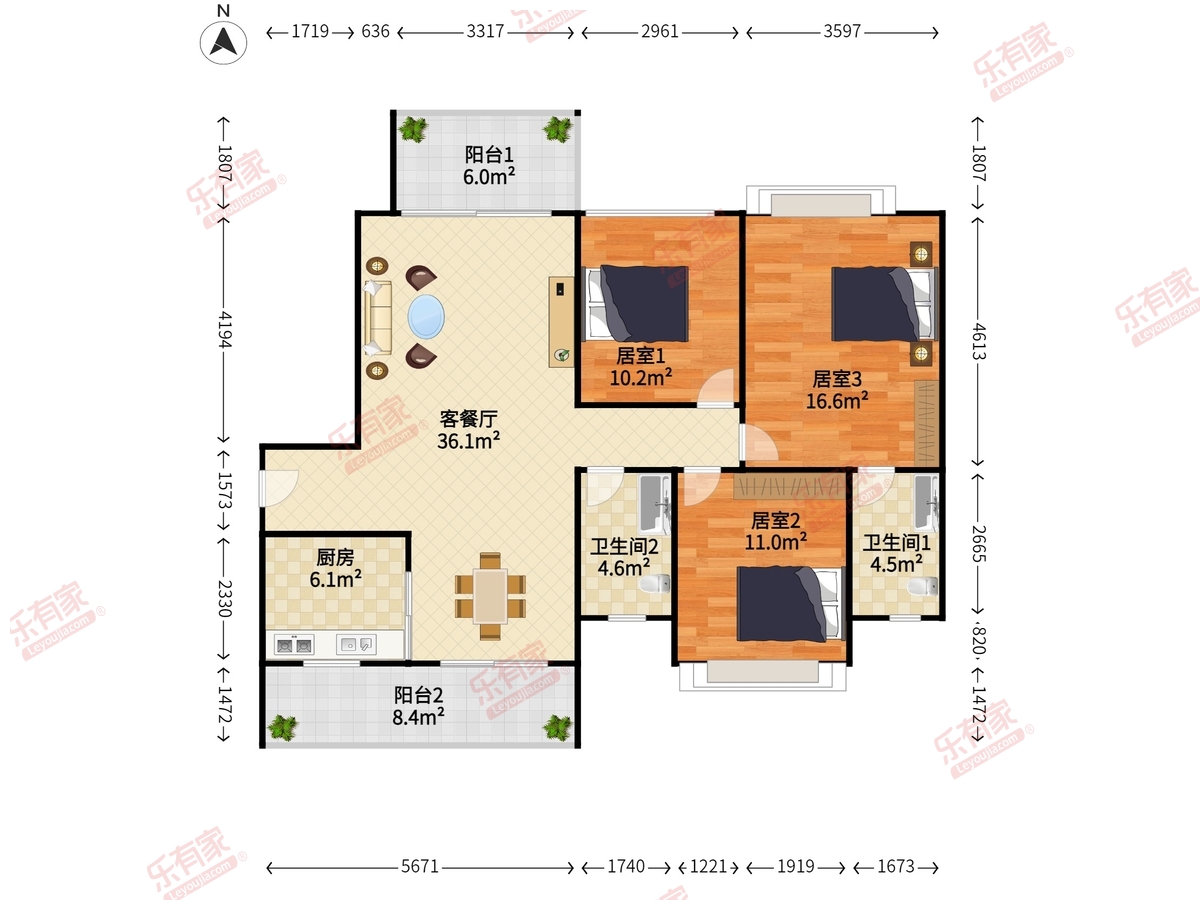 幸福汇户型图