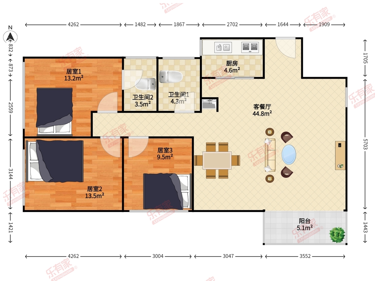 国都花园(龙岗)户型图