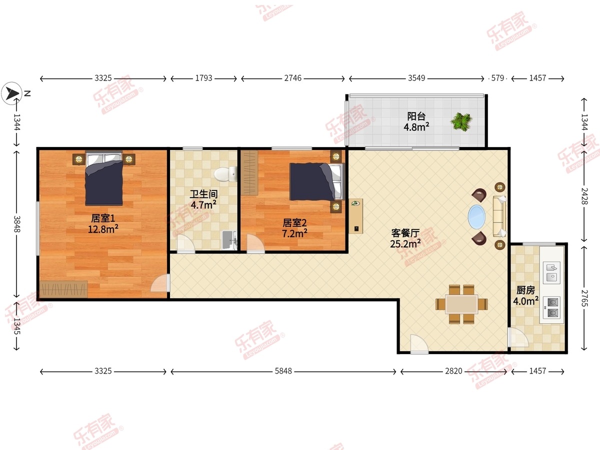 聚福花园二期户型图