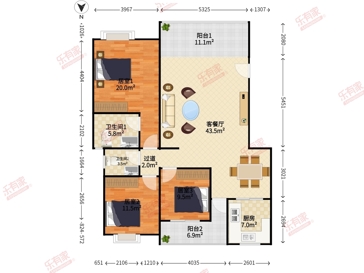 中信凯旋公馆户型图