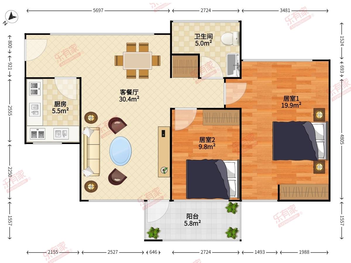 信义嘉御山户型图