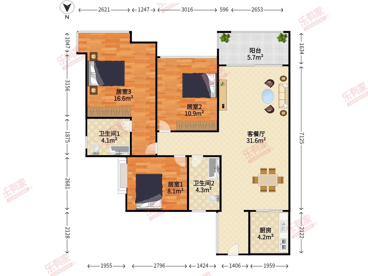 华发四季（中山）户型图