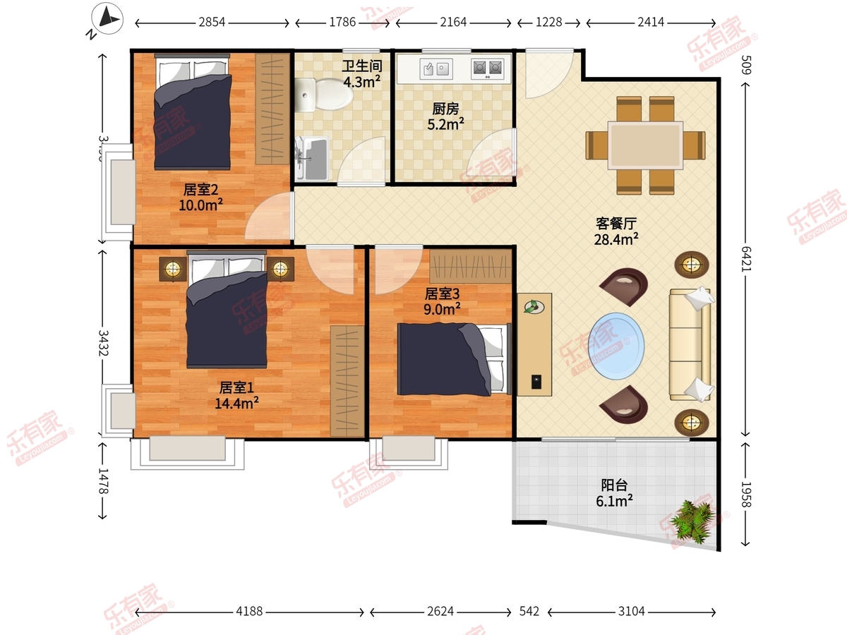 新安湖花园二期户型图