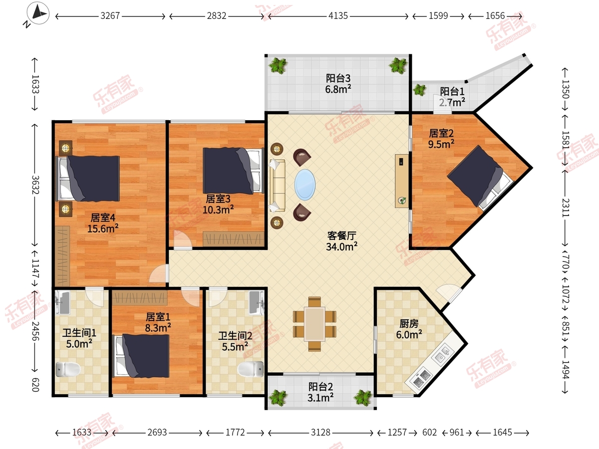 曦湾天馥户型图