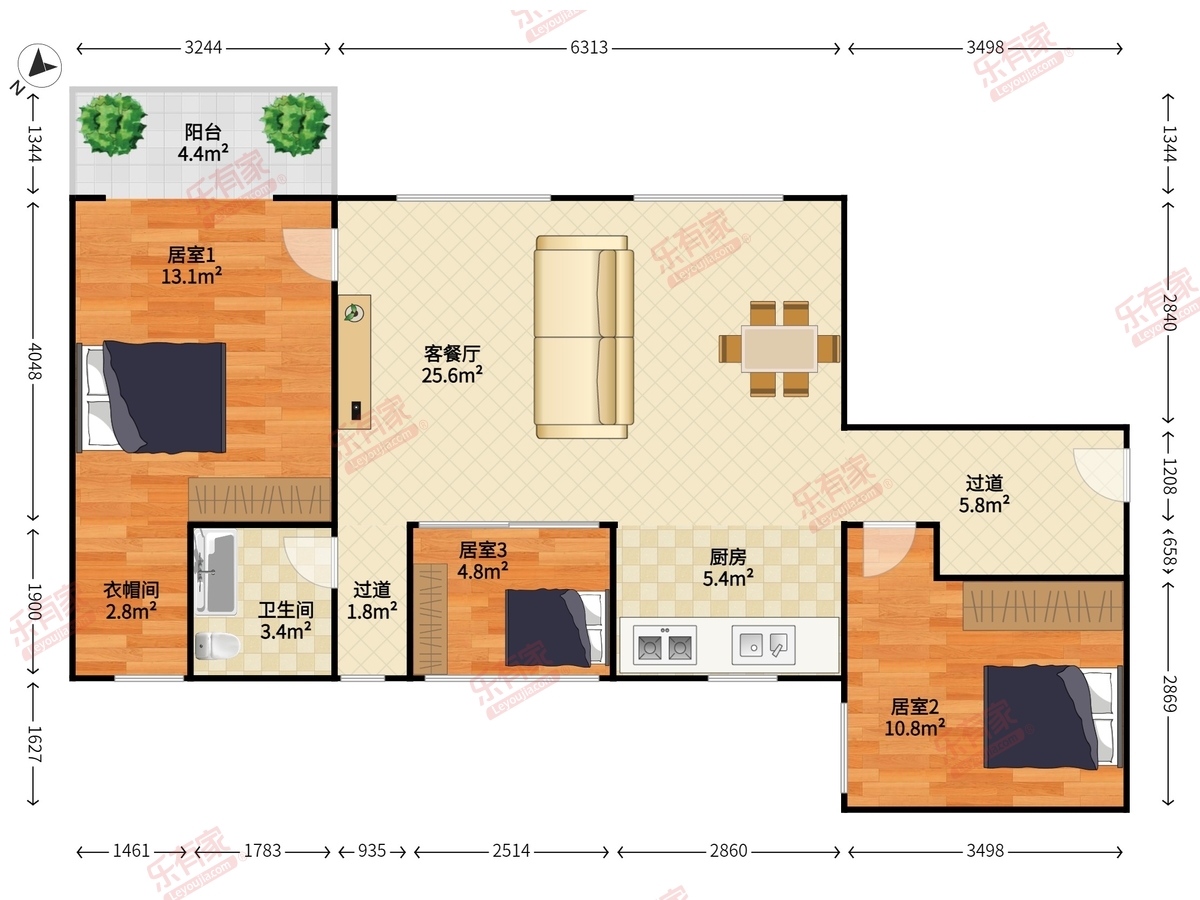 赛格景苑户型图