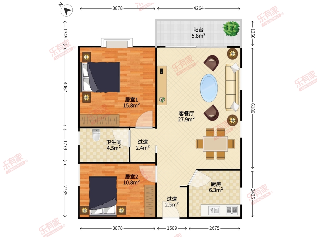 中信海文花园户型图