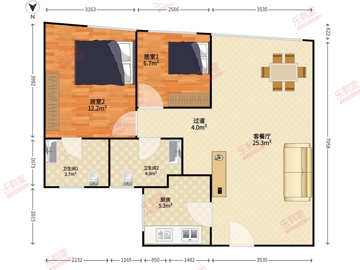 信兴广场附楼户型图