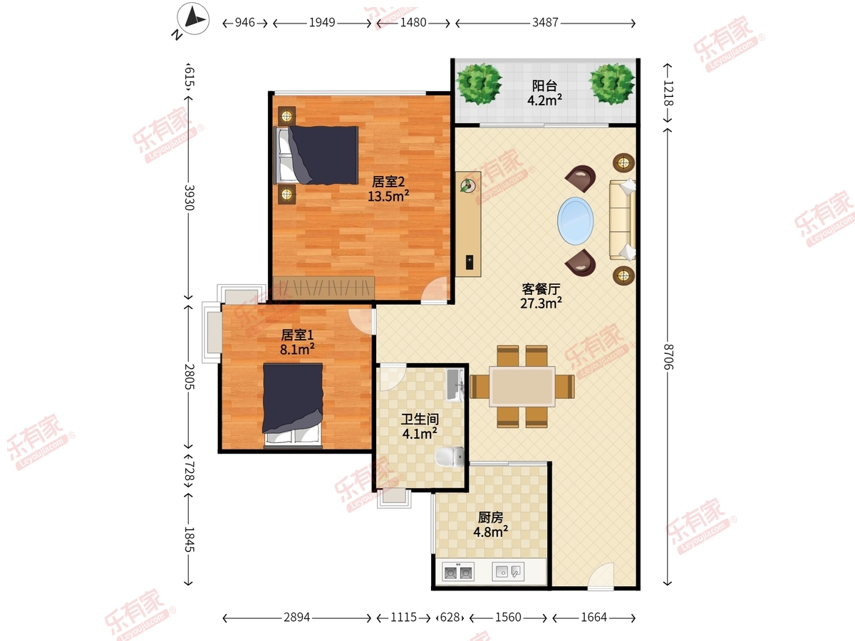 远洋新天地家园户型图