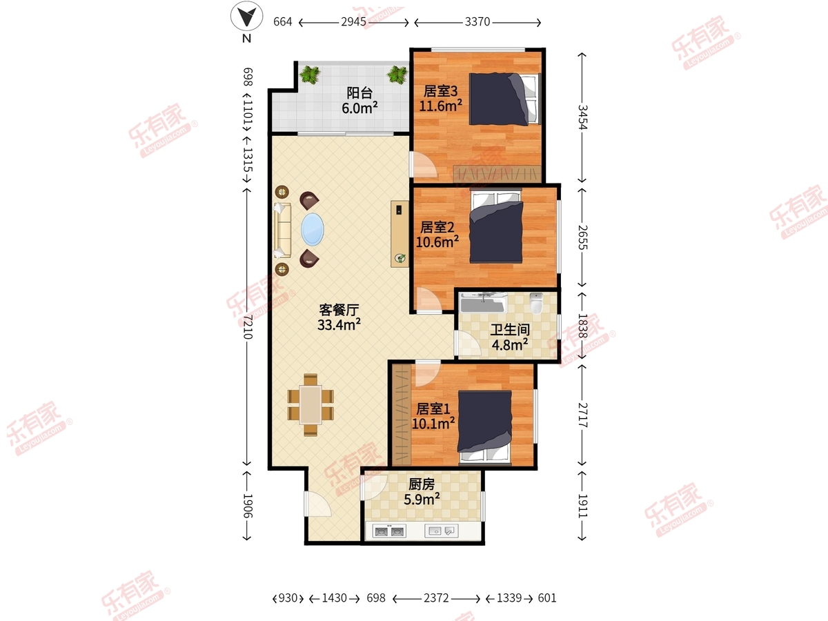 万科金色领域花园户型图