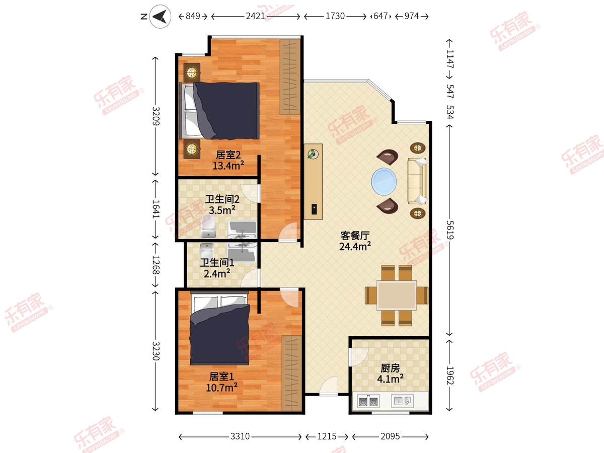 碧涛苑公寓户型图