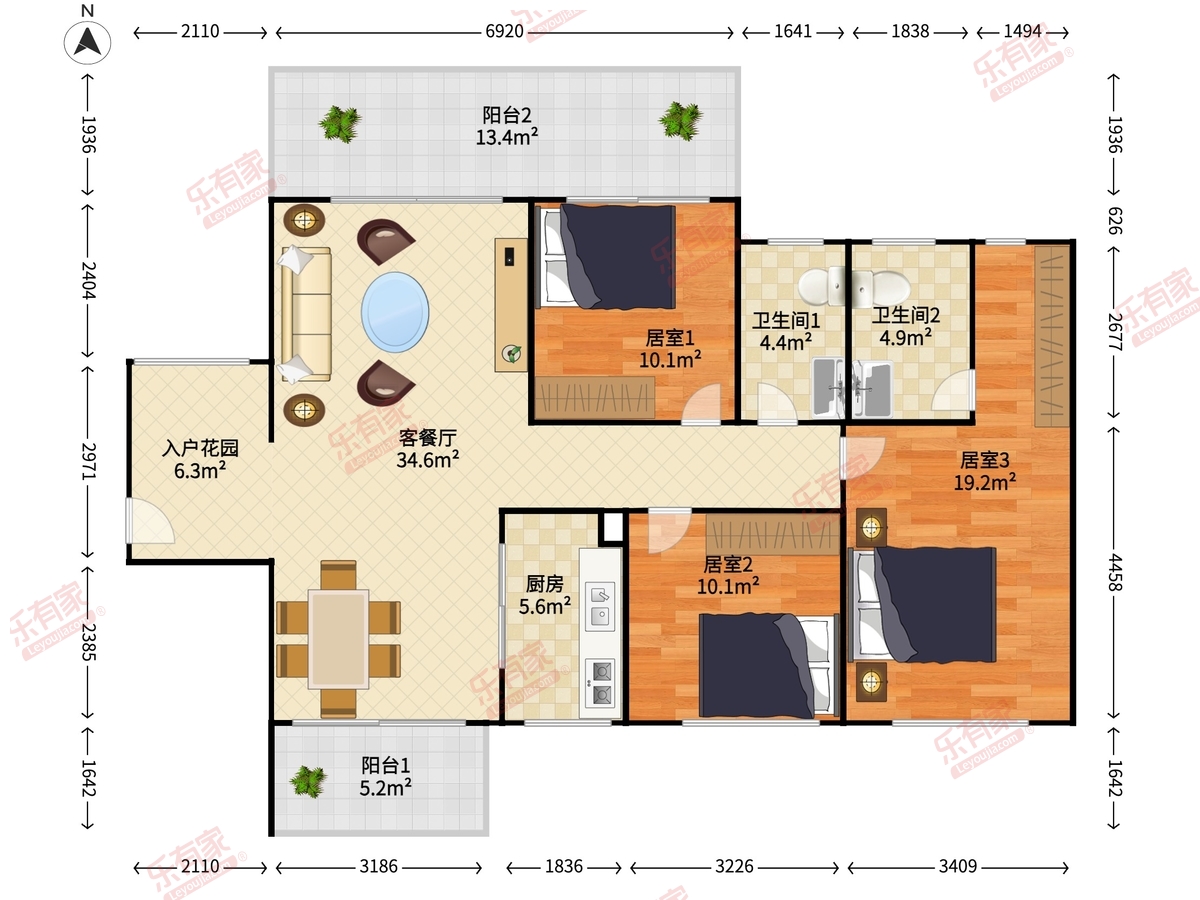 越秀星汇品峰户型图