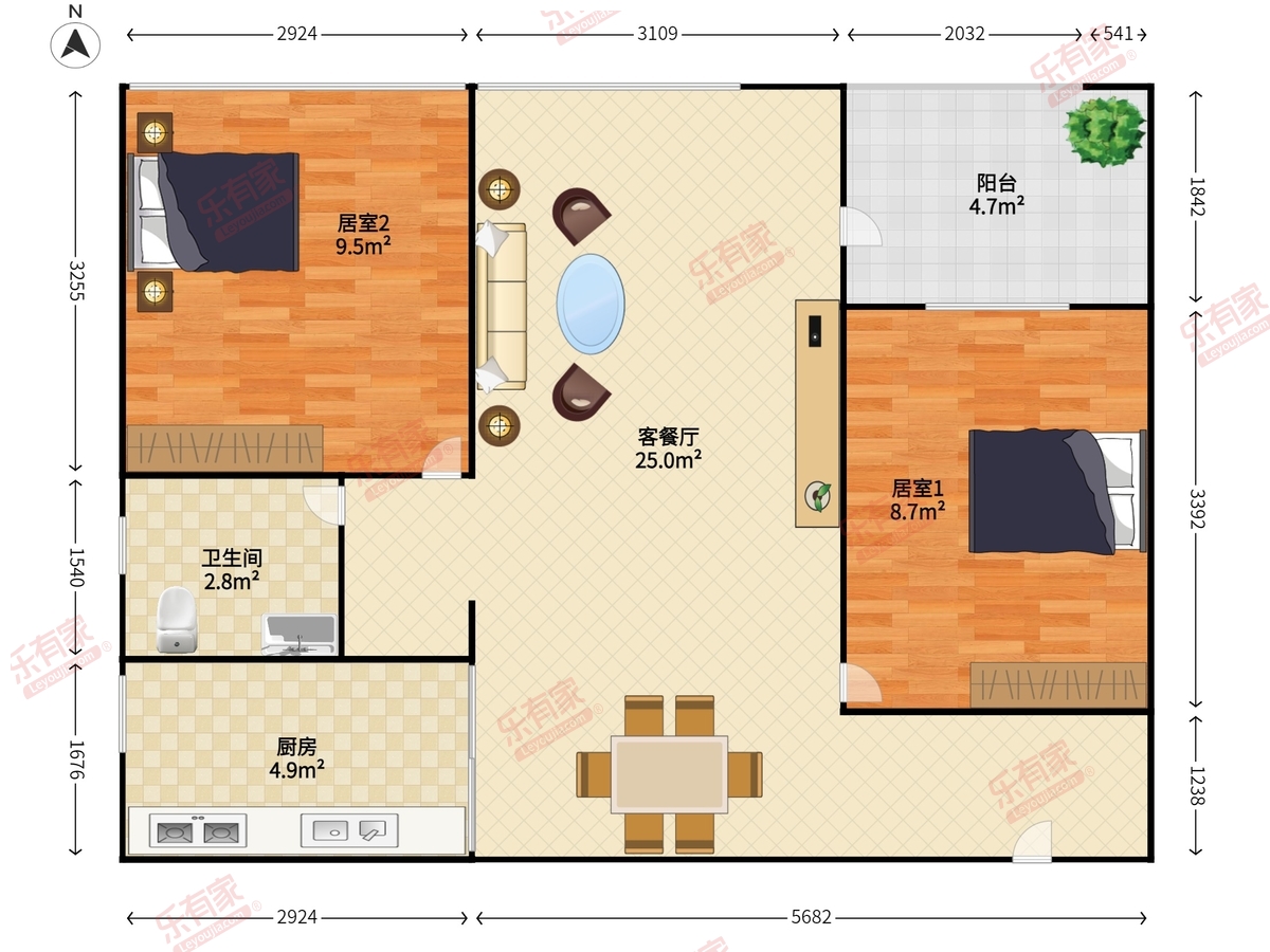 万科红三期户型图