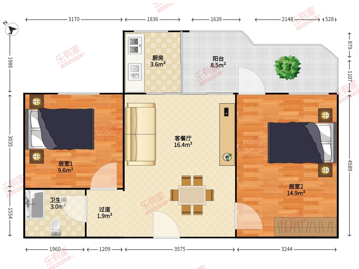 海滨花园(宝安)户型图