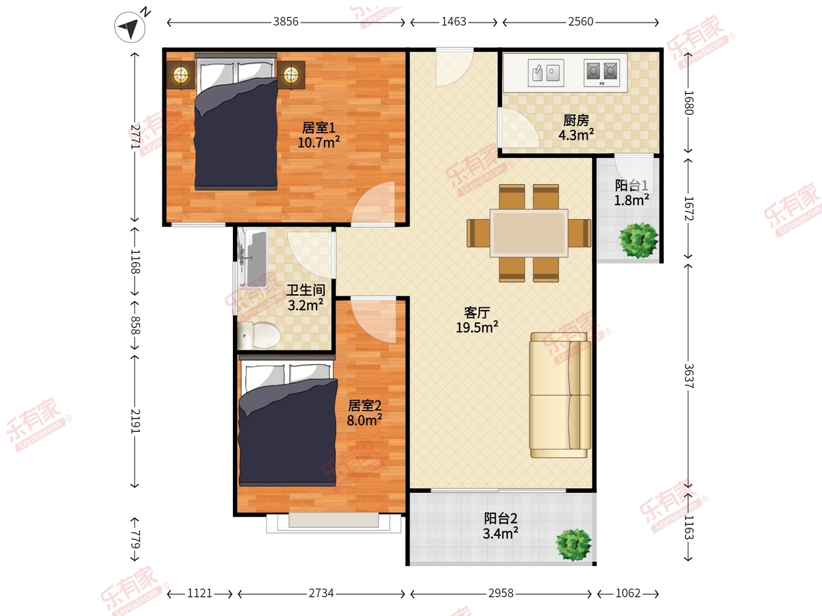 新天石厦铭苑户型图