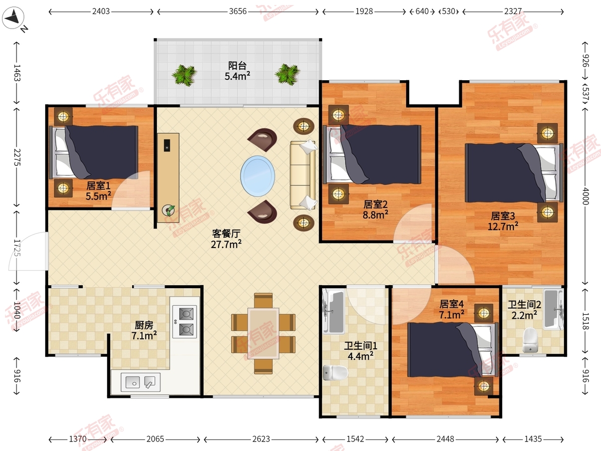 鸿荣源壹成中心花园8区户型图