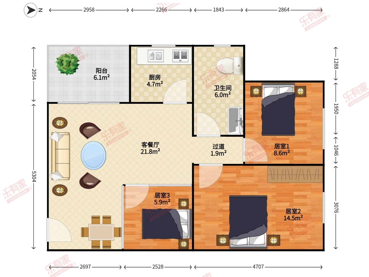 翡翠居户型图