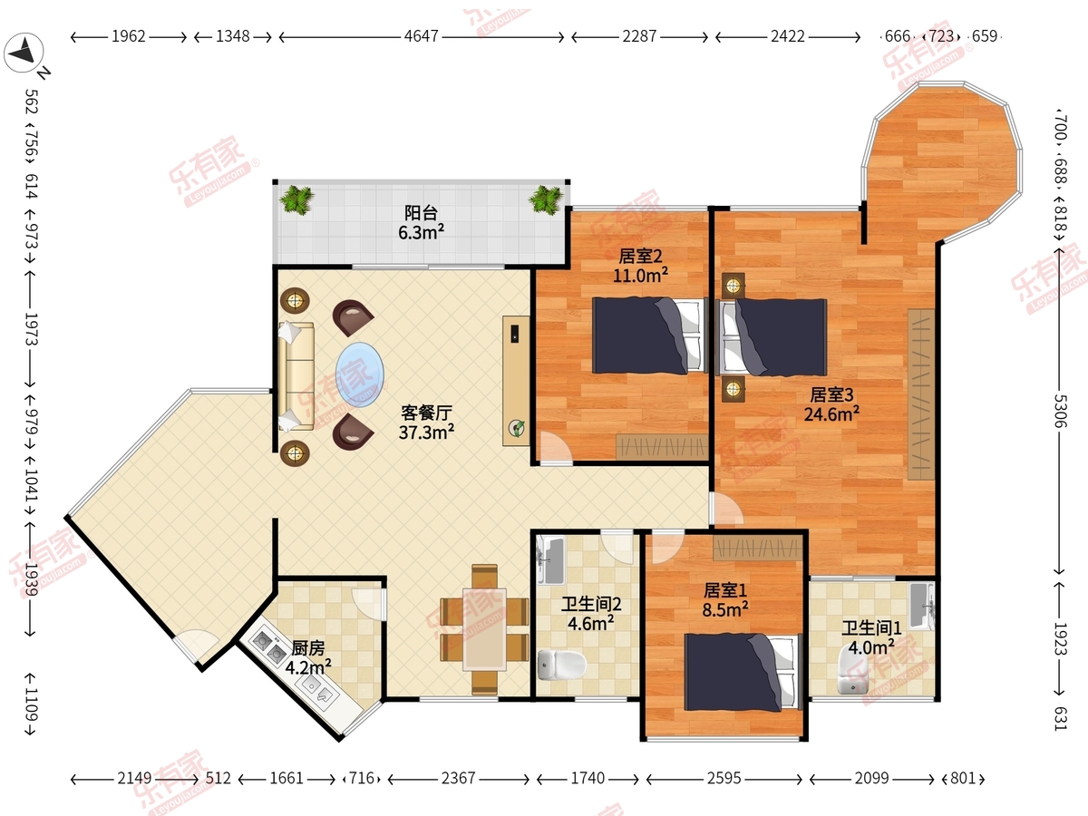 德沁苑户型图