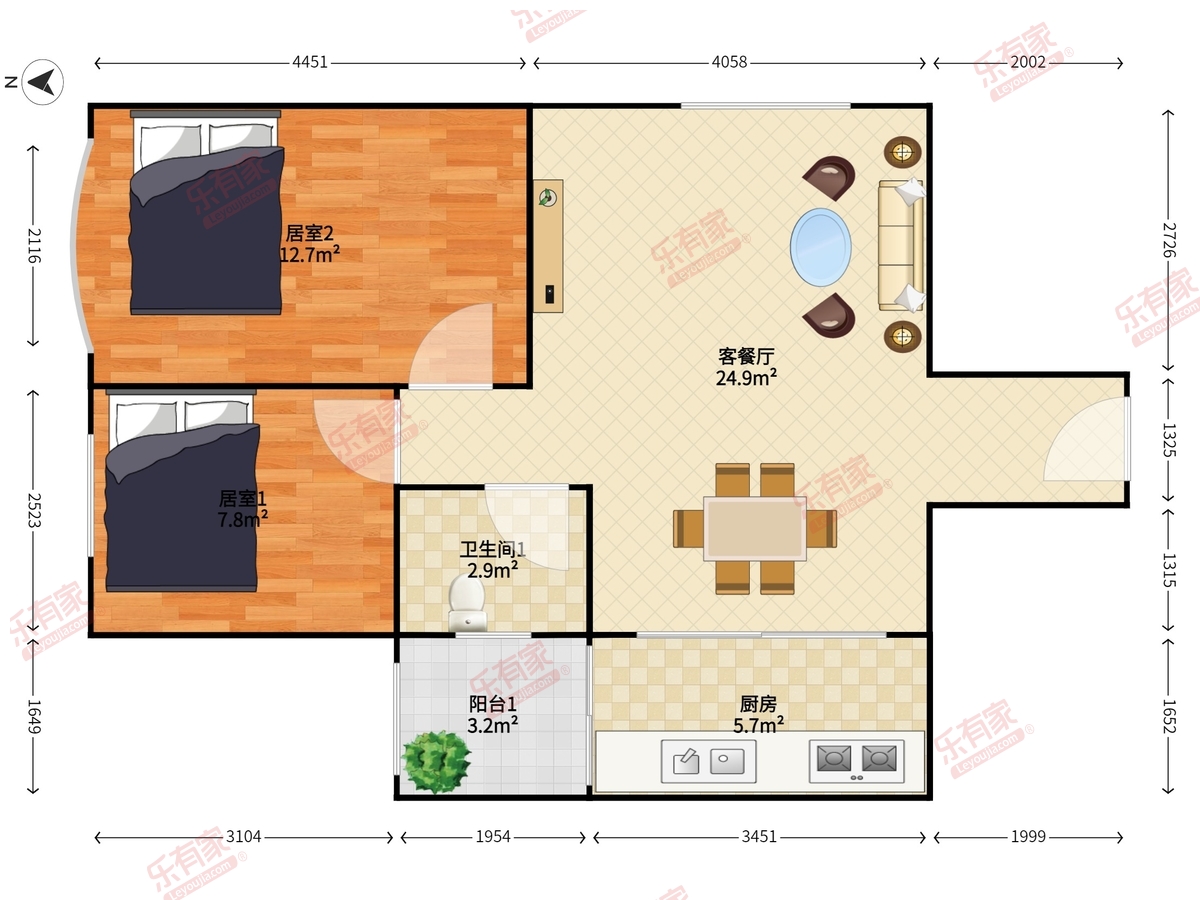 福来阁户型图