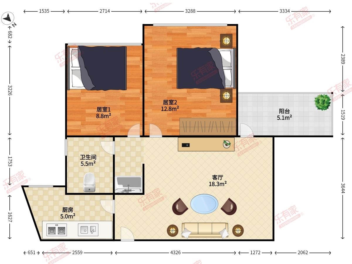 中森公园华府户型图
