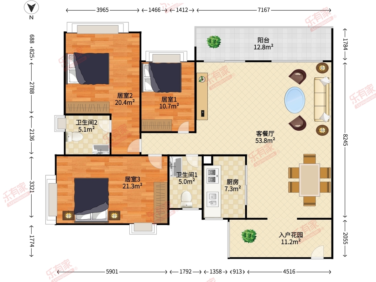 凯茵又一城（山峦）户型图