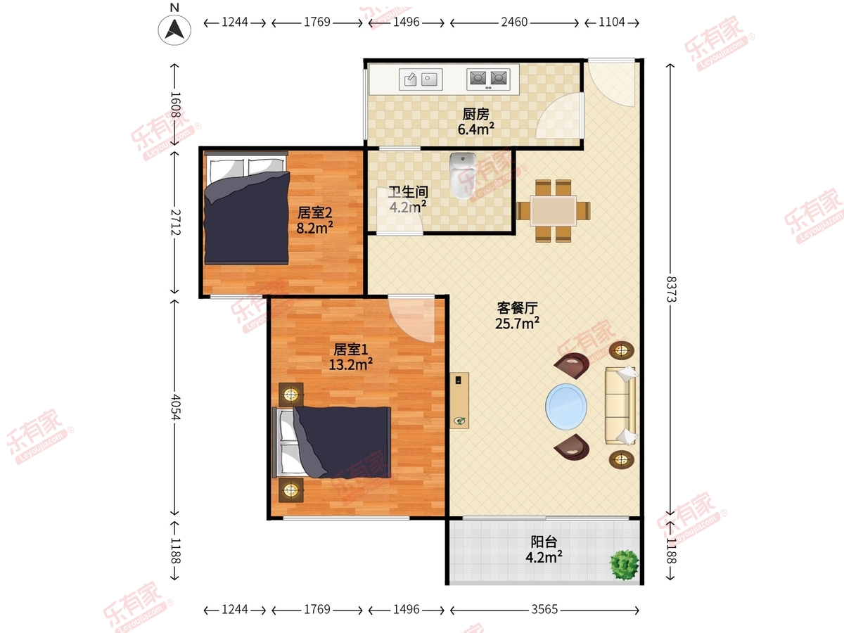 南威中心花园户型图