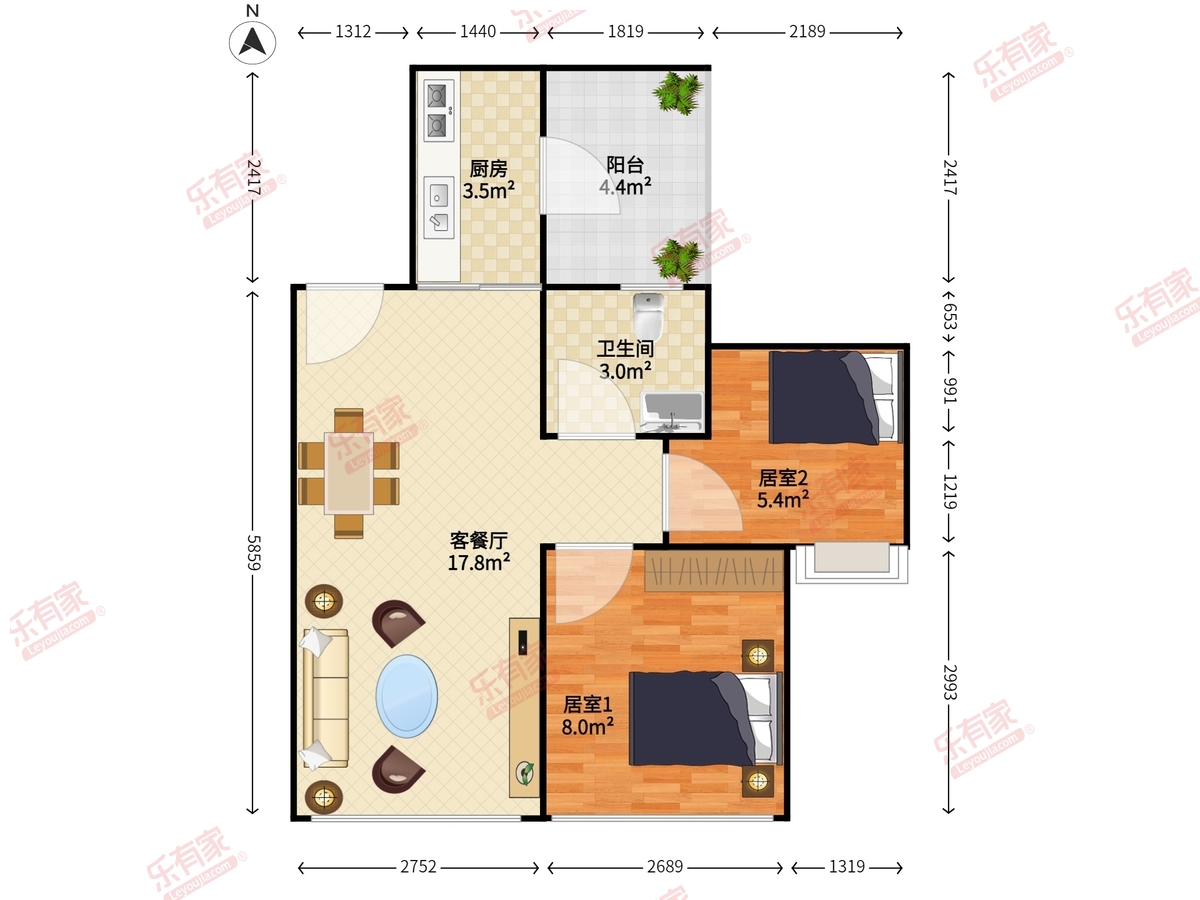 金领假日公寓户型图