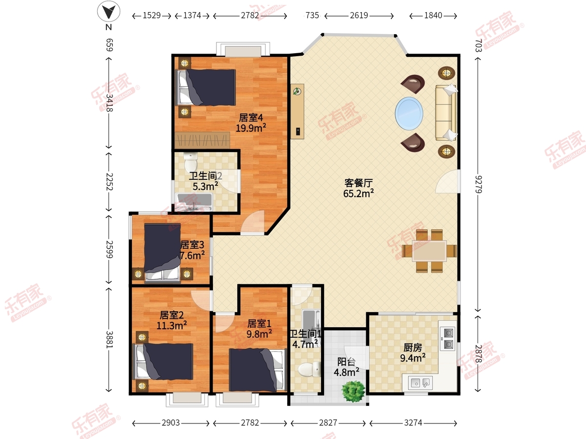 百仕达花园一期户型图