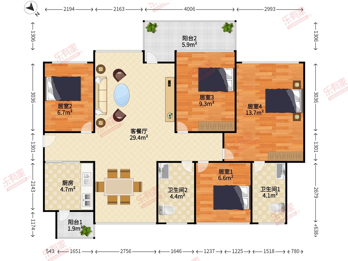京基御景印象一期户型图