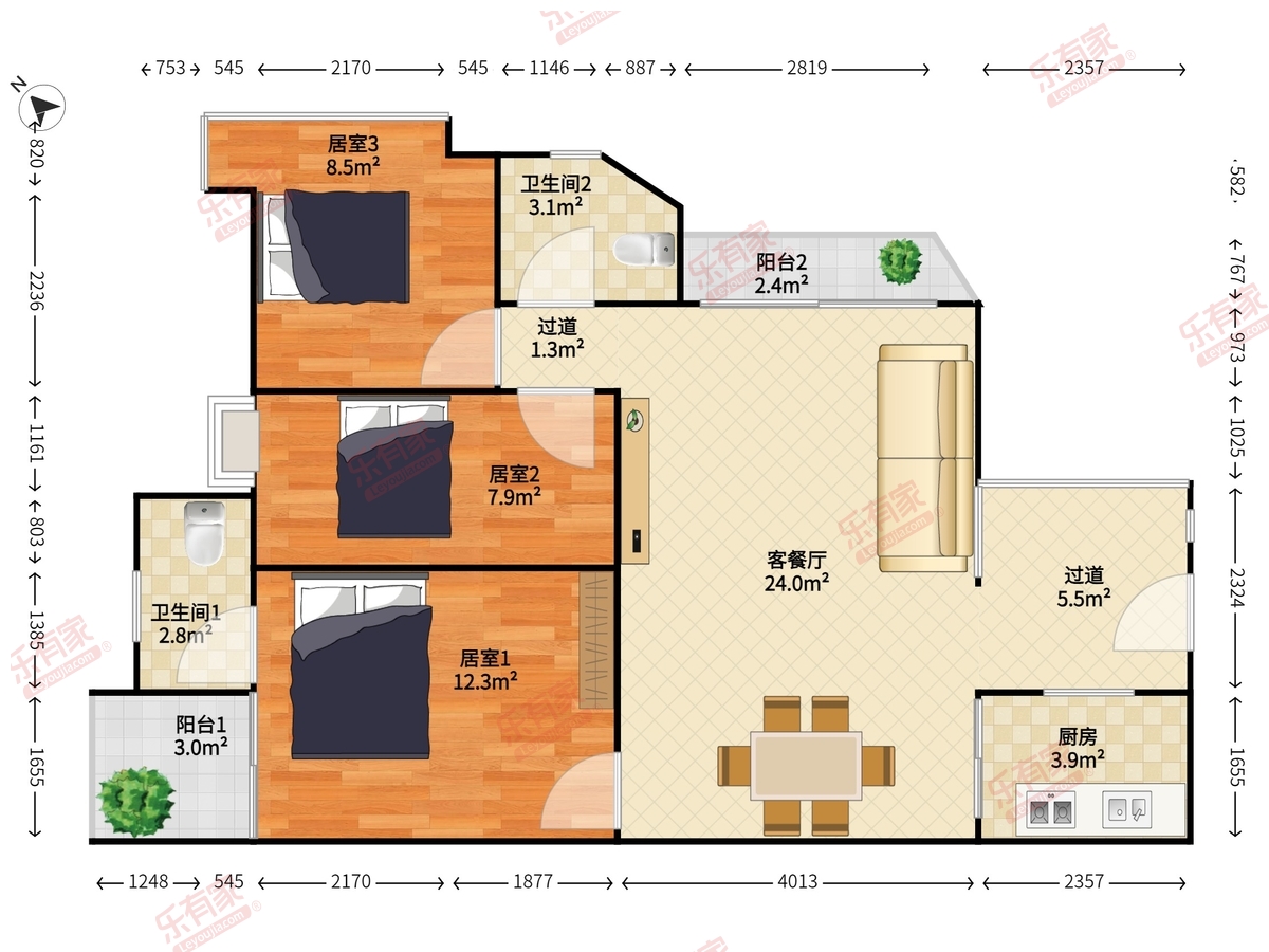 金港华庭户型图