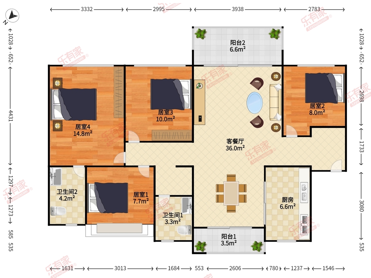 玥山水二期户型图