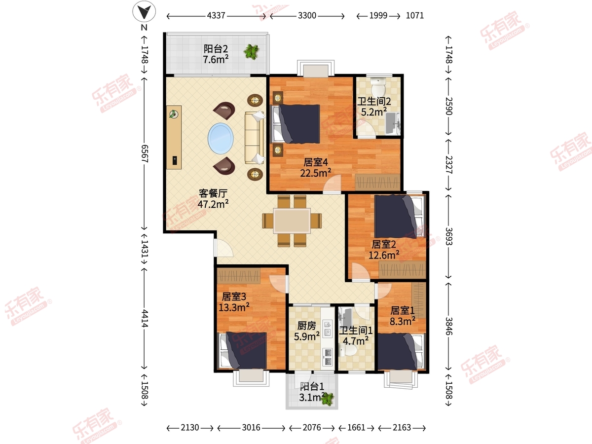 兴华商住楼户型图