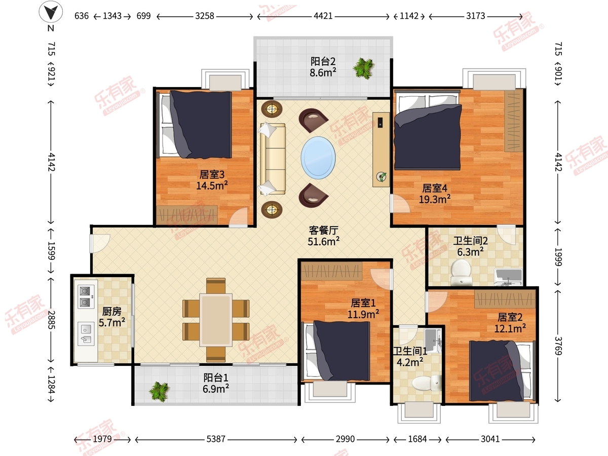 中信凯旋蓝岸户型图