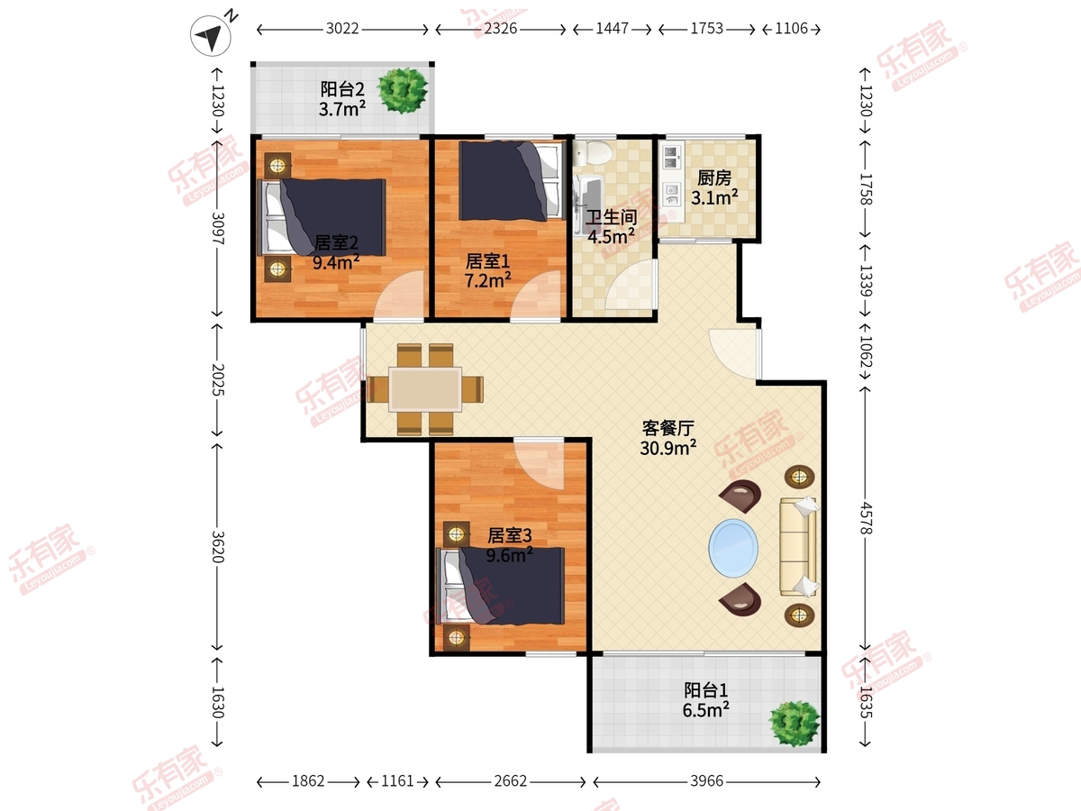 市政大院户型图