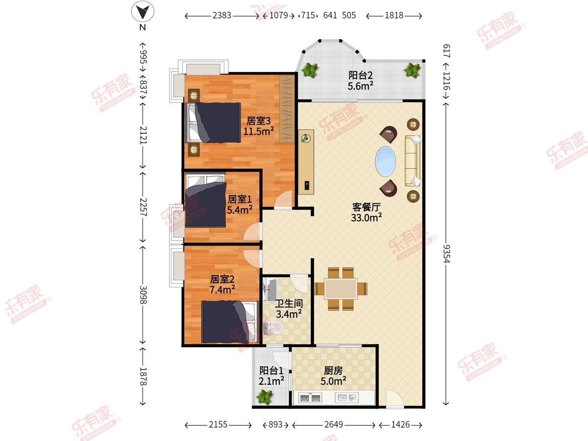 望海汇景苑户型图