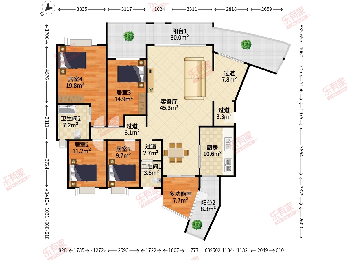 君逸世家花园户型图